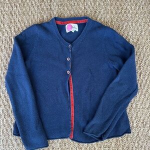 Mini Boden navy cardigan, size 7/8